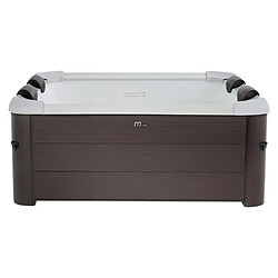 Acheter Spa semi-rigide 6 places marron avec accessoires - 120 jets - L160 x l160 x H65 cm - MAKEMO de Mspa