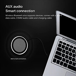 Avis Universal Haut-parleur Bluetooth portable sans fil Mini haut-parleur Bluetooth Lecteur de musique stéréo HD Stéréo rotatif à 360 degrés | Haut-parleur portable (argent)