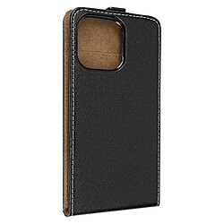 Avizar Étui pour iPhone 14 Pro Max Clapet Vertical avec Porte-carte Noir