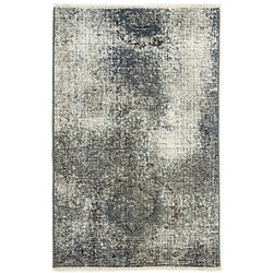 Avis Vidal Tapis de laine 92x57 gris Vintage Royal