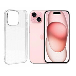 Coque de protection souple silicone transparente pour iPhone 15 6.1" - VISIODIRECT -