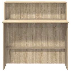 Acheter vidaXL Bureau réception chêne sonoma 100x50x103,5 cm bois d'ingénierie