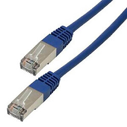 MCL - Cordon de brassage RJ45 CAT 5e F/UTP - 3m Bleu