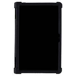 Coque en silicone flexible avec béquille pliable noir pour votre Lenovo Yoga Tab 11