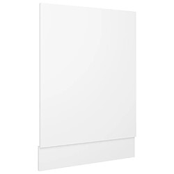 vidaXL Panneau de lave-vaisselle Blanc 45x3x67 cm Aggloméré