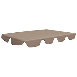 vidaXL Toit de rechange de balançoire taupe 188/168x145/110 cm