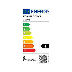 Tube LED EDM F 9 W T8 850 Lm Ø 2,6 x 60 cm (3000 K) (3200 K)