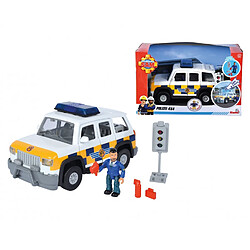 Simba Toys 109251096 - Sam le pompier Voiture de Police 4x4 avec figurine