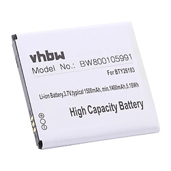 vhbw Batterie 1550mAh (3.7V) pour smartphone Elson Mobistel Cynus F4 etc. remplace BTY26183, BTY26183Mobistel/STD.