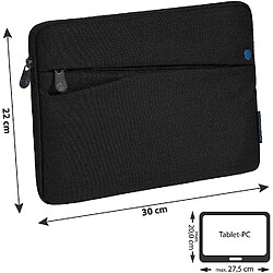 Pedea``Fashion`` Housse de protection pour ordinateur portable 10,1 pouces Noir/bleu.