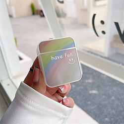 Avis GUPBOO Airpods Coque Housse Étui Protecteur Compatible pour AirPods 3-Ins miroir sourire fille arc-en-ciel