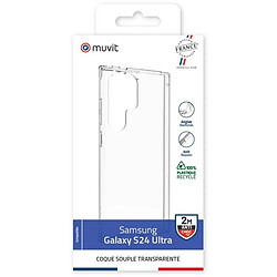 Avis Muvit Coque de Protection pour Samsung Galaxy S24 Ultra Renforcée 2M Recyclée Transparent