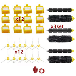 Brosse à batteur Flexible, filtre Hepa et brosse latérale pour aspirateur iRobot Roomba série 700 770 780 790 de haute qualité