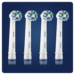 Oral-B Brossettes de rechange pour brosse à dents électrique CrossAction - pack de 4