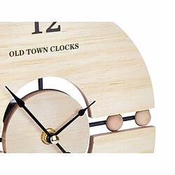 Gift Decor Horloge de table Balles Noir Métal Bois MDF 20,5 x 26,5 x 7 cm (6 Unités)