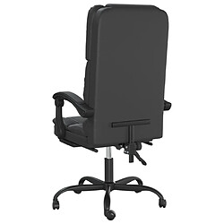 Acheter vidaXL Fauteuil de massage inclinable de bureau Noir Similicuir