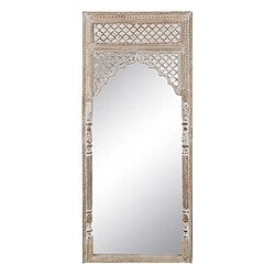 Avis BigBuy Home Miroir sur Pied Blanc Naturel Verre Bois de manguier Bois MDF Vertical 76 x 7 x 176,5 cm