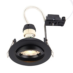 Avis Saxby Downlight Encastré Rond Ajustable Noir Mat 80mm Découpe Dimmable