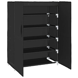 Avis vidaXL Armoire à chaussures Noir 60x28x90 cm Tissu