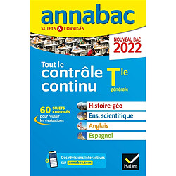 Tout le contrôle continu, terminale générale : nouveau bac 2022 - Occasion