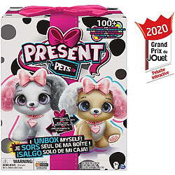 Spin Master PRESENT PETS Surprise Fancy Pups - 6051197 - Peluche chien interactif et sonore - Jeu Jouet enfant - Unboxing - Modele aléatoire pas cher