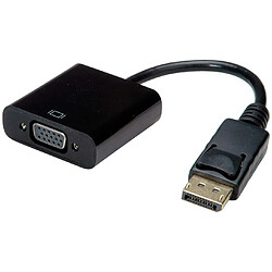 VALUE Adaptateur DisplayPort VGA mâle mâle vers VGA Femelle Passif avec résolution allant jusqu'à 1920 x 1080/1920 x 1200 @ 60 Hz