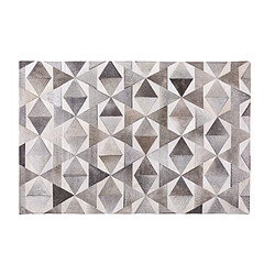 Acheter Beliani Tapis gris aux motifs contemporains 140 x 200 cm ALAKA