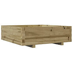 vidaXL Jardinière 80x80x26,5 cm bois de pin imprégné