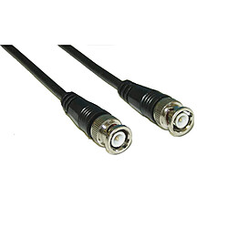 InLine BNC Videocable RG59 2m câble coaxial Noir - Câbles coaxiaux (2 m, BNC Videocable, Male connector / Male connector, Noir)