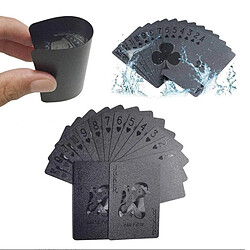 Acheter Cartes à Jouer En Plastique Noir Imperméable Créatif Jeux De Cartes Poker 87x57mm Style 2