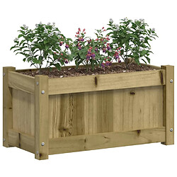 Acheter Maison Chic Lot de 2 Jardinières,Bac à fleurs - pot de fleur bois de pin imprégné -GKD49338