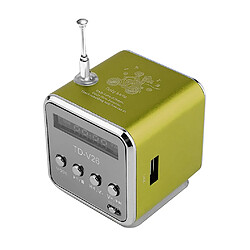 Avis Universal Portable Mini Aluminium Alloy Micro USB Mini Stéréo Super Bass Speaker Subwoofer MP3 / 4 FM Radio Receiver Radio Card Audio Jiujiuso