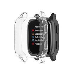 Coque de protection tout compris en TPU pour montre Garmin venu SQ2 (Blanc transparent)