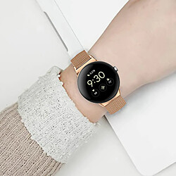 Avizar Bracelet pour Google Pixel Watch Acier Inoxydable Milanais Magnétique Rose Gold pas cher