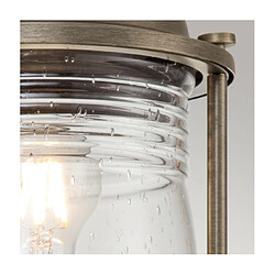 Elstead Lighting Lampe sur pied extérieur Kichler Aluminium,laiton,verre grainé transparent Bronze bruni pas cher