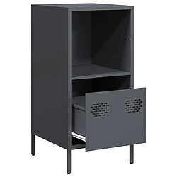 Acheter vidaXL Buffet anthracite 35x39x73,5 cm acier laminé à froid