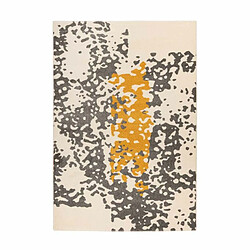 Paris Prix Tapis Tissé Imprimé Naila Crème & Jaune 120 x 170 cm