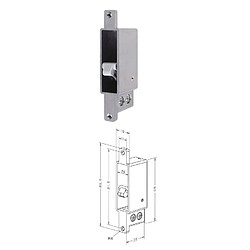 Assa Abloy 875-10-------00 - Contact pour pêne dormant 875 - 4 Mètres - Sans tétière - effeff