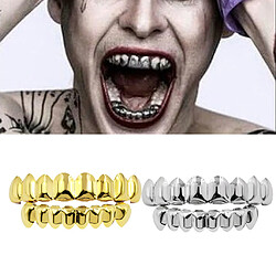 Avis Ensemble de 10 grils plaqués or 18 carats 8 dents Grill Set Halloween Vampire Props