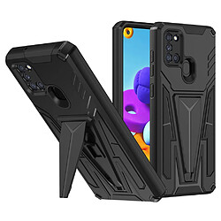 Coque en TPU antichoc avec béquille noir pour votre Samsung Galaxy A21s