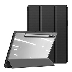 Dux Ducis Etui en PU avec support à 3 volets noir pour votre Samsung Galaxy Tab S7