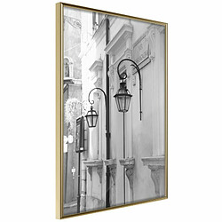 Paris Prix Affiche Murale Encadrée Old Town's Charm 20 x 30 cm Or