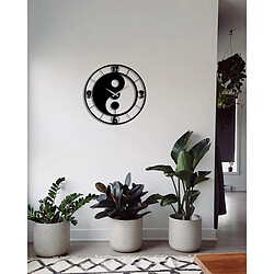 EPIKASA Horloge Murale Ying Yang pas cher