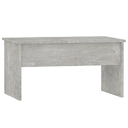 Avis Maison Chic Tabls basse,Table Console pour salon Gris béton 80x50,5x41,5 cm Bois d'ingénierie -MN74707