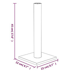 Acheter vidaXL Arbre à chat Gris foncé 22x22x45 cm