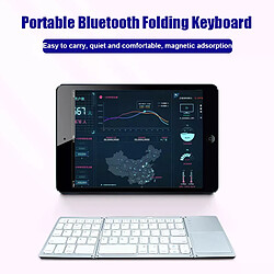 Acheter Clavier pliable sans fil Clavier Bluetooth avec pavé tactile Bouton multifonction Mini clavier