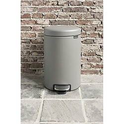 Acheter Brabantia - 119149 - Poubelle à pédale newIcon, 12L, Mineral Concrete Grey