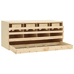 Avis vidaXL Pondoir 4 compartiments 106x40x45 cm bois de pin massif