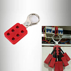 Avis Lockout Hasp Kit de verrouillage en acier Safty Lock 25mm / 38mm, Rouge 25mm