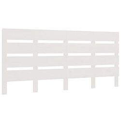 vidaXL Tête de lit Blanc 135x3x80 cm Bois massif de pin